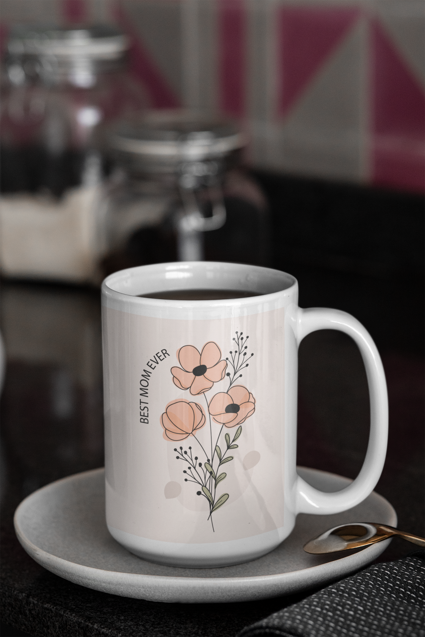 Celebra a la Mejor Mamá con Nuestra Taza "Best Mom Ever" ¡El Regalo Perfecto para nuestras Madres!