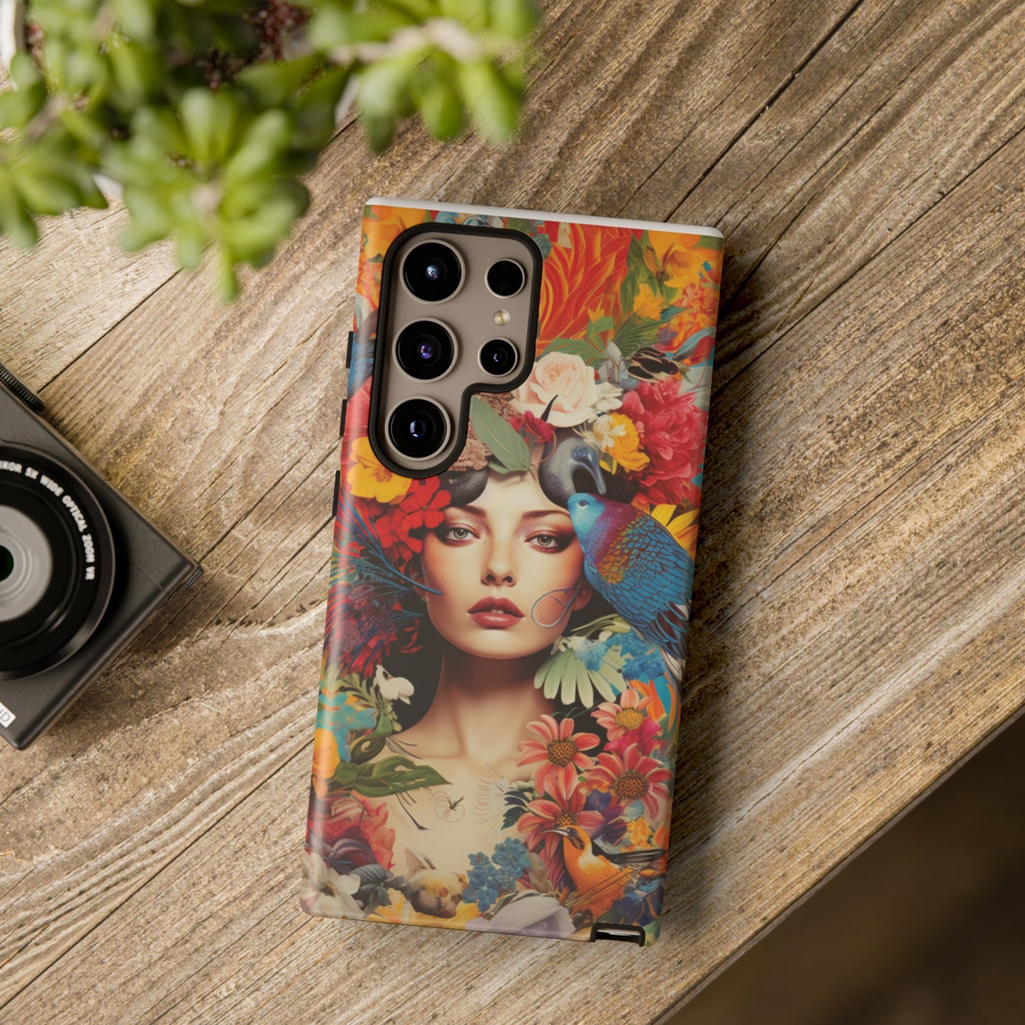 🌳🌸 ¡Embellece tu teléfono con nuestra funda de diseño de mujer entre flores! 📱🌸