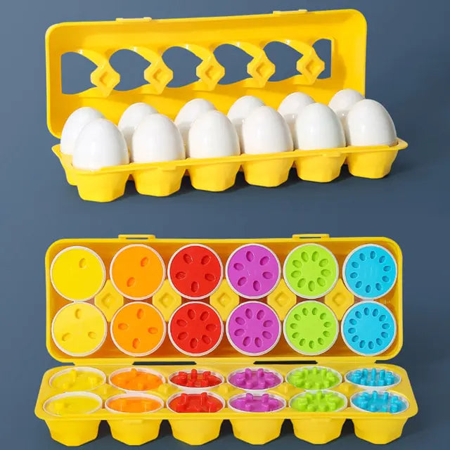 ¡Descubre el emocionante mundo de aprendizaje con nuestros Huevos de 12 piezas! Este juego de rompecabezas no solo es entretenido, ¡también es una herramienta educativa invaluable para tus pequeños!