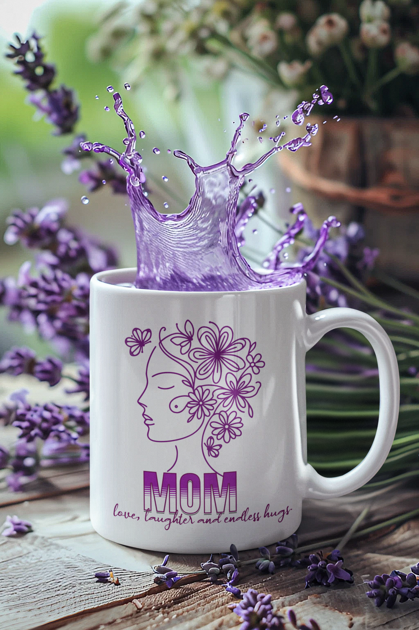 "Amor de mamá: abraza la alegría con nuestra taza de abrazos sin fin"