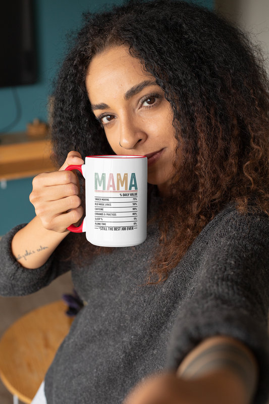 ¿Quieres hacer un regalo inolvidable y que perdure en el tiempo? Nuestras exclusivas tazas de dos tonos son la solución perfecta. Taza con etiqueta de amor para mamá.