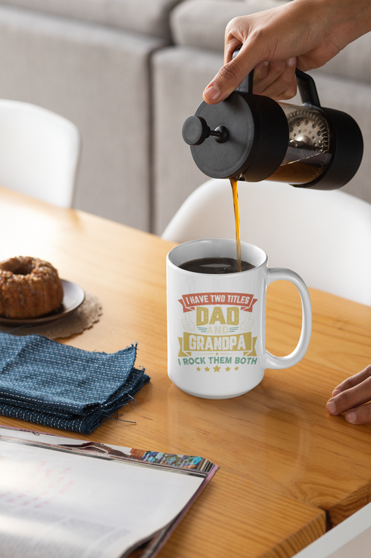 Celebre el Vínculo Especial con Nuestra Exclusiva Taza "Papá y Abuelo"