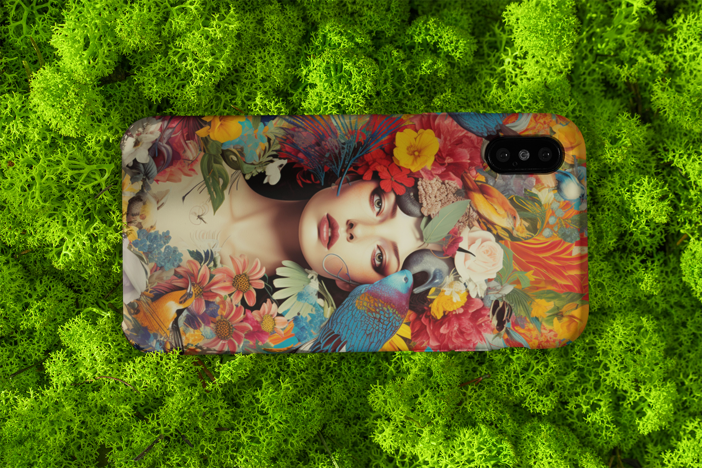 🌳🌸 ¡Embellece tu teléfono con nuestra funda de diseño de mujer entre flores! 📱🌸