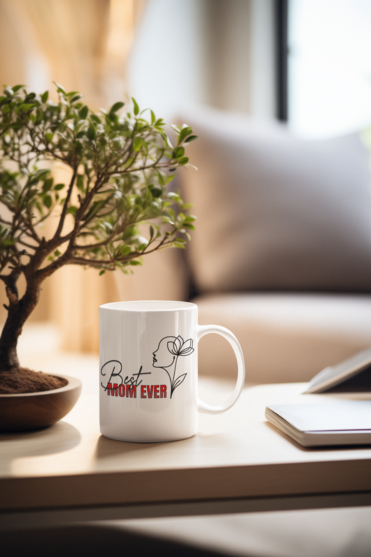 "Taza 'Best Mom Ever' - El Regalo Perfecto para la Mejor Mamá del Mundo"